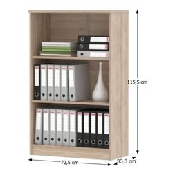 Birou modular Mobhaus Johan 2 New (Sonoma Oak/White) Thumb