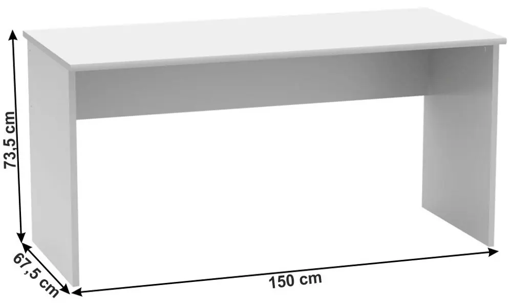 Birou modular Mobhaus Johan 2 New (White)
