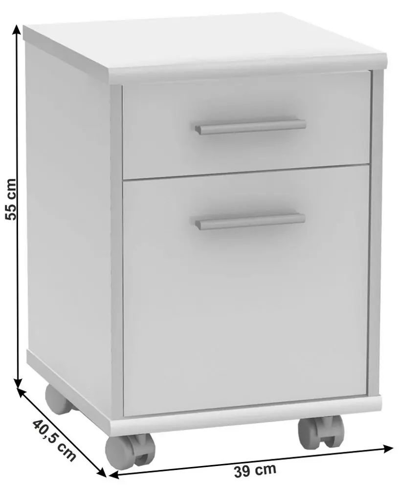 Birou modular Mobhaus Johan 2 New (White)