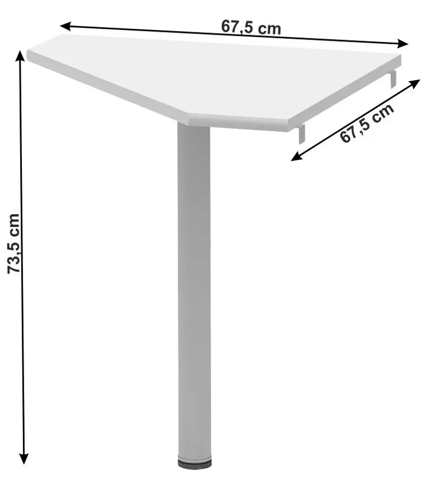 Birou modular Mobhaus Johan 2 New (White)