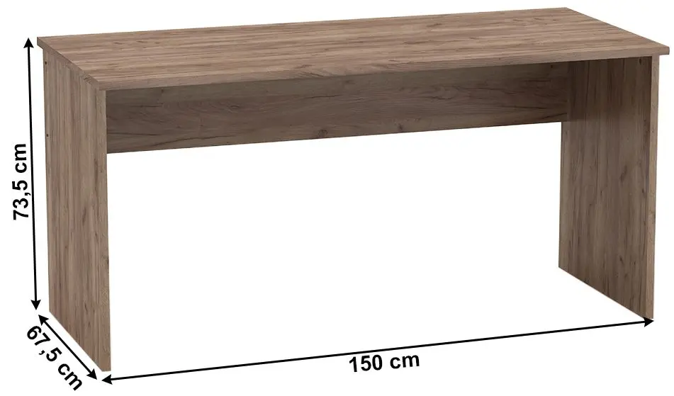 Birou modularTempo Kondela Johan 2 New (Kraft Dunkel/White)