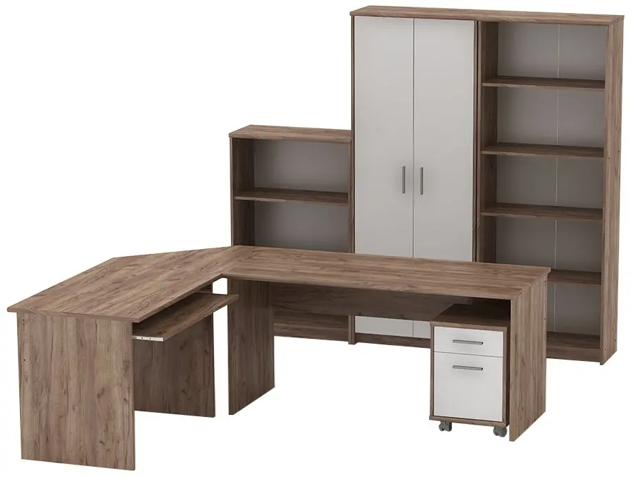 Birou modularTempo Kondela Johan 2 New (Kraft Dunkel/White)