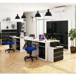 Стеллаж Akord R80 1D4P (White/Graphite Gloss) Thumb