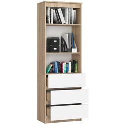 Книжный шкаф Artool 167995-AK (Oak/White) Thumb
