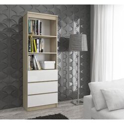 Книжный шкаф Artool 167995-AK (Oak/White) Thumb