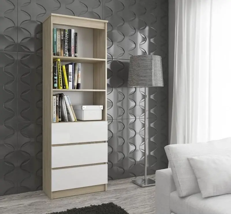 Книжный шкаф Artool 167995-AK (Oak/White) - 3