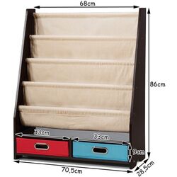 Etajera Costway HW65939CF (Nut) Thumb