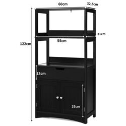 Etajera Costway HW66295BK (Black) Thumb