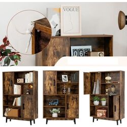 Стеллаж Costway HW67563CF (Coffee) Thumb