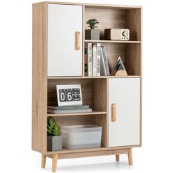 Etajera Costway HW67563WH (White/Natural) Thumb