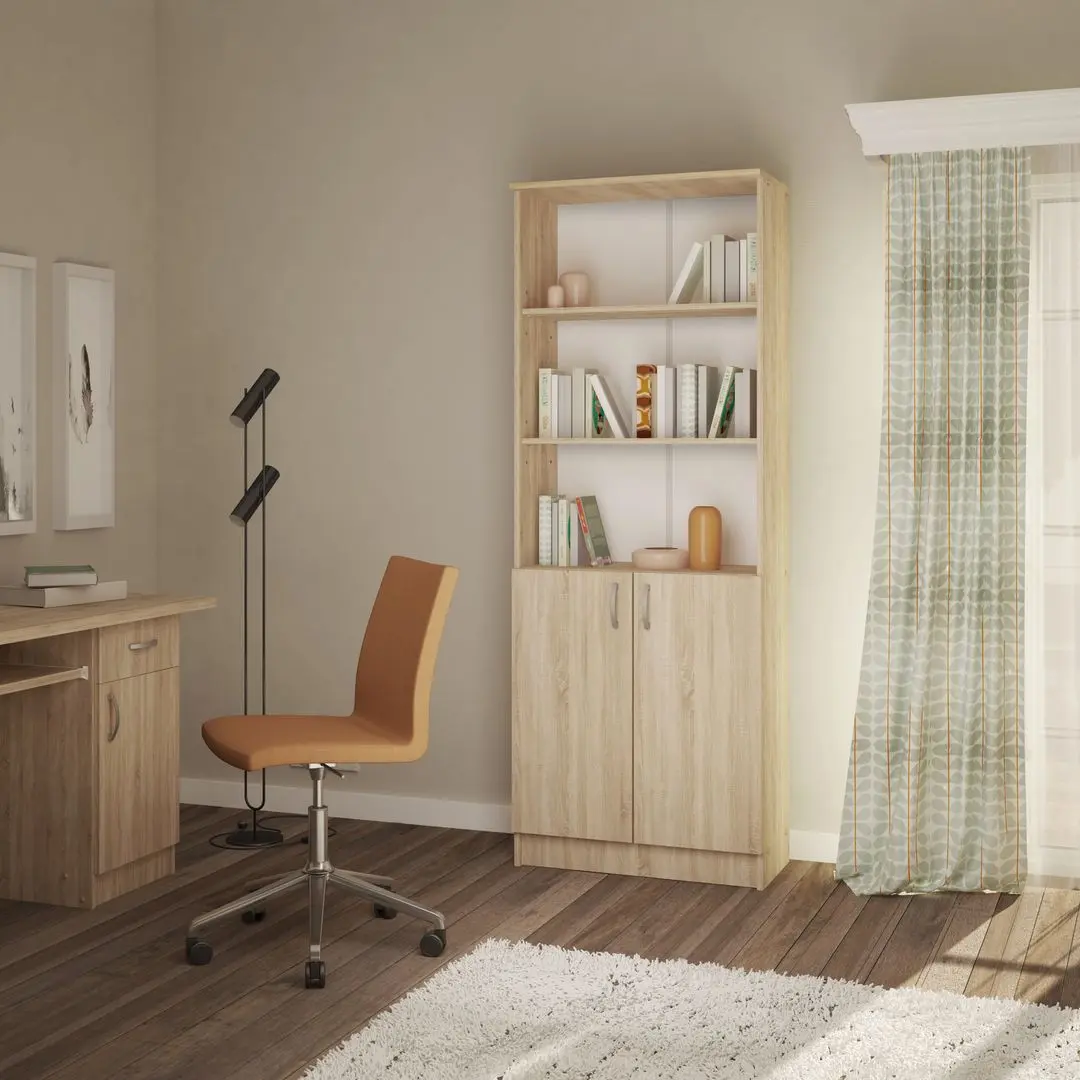 Стеллаж Haaus Flint 2Д2П (Sonoma Oak)