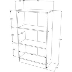 Dulap Haaus Flint 2U 70x32x122 (Sonoma Oak) Thumb