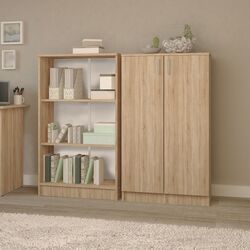 Dulap Haaus Flint 2U 70x32x122 (Sonoma Oak) Thumb