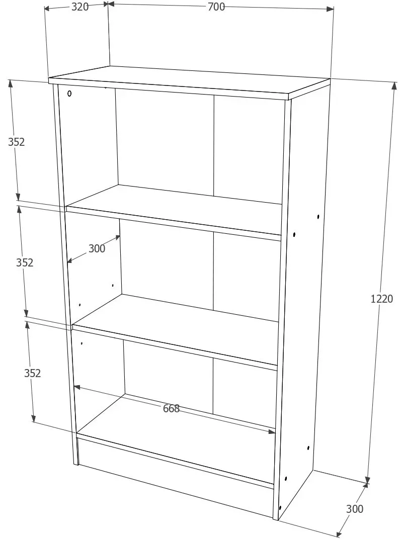 Dulap Haaus Flint 2U 70x32x122 (Wenge)
