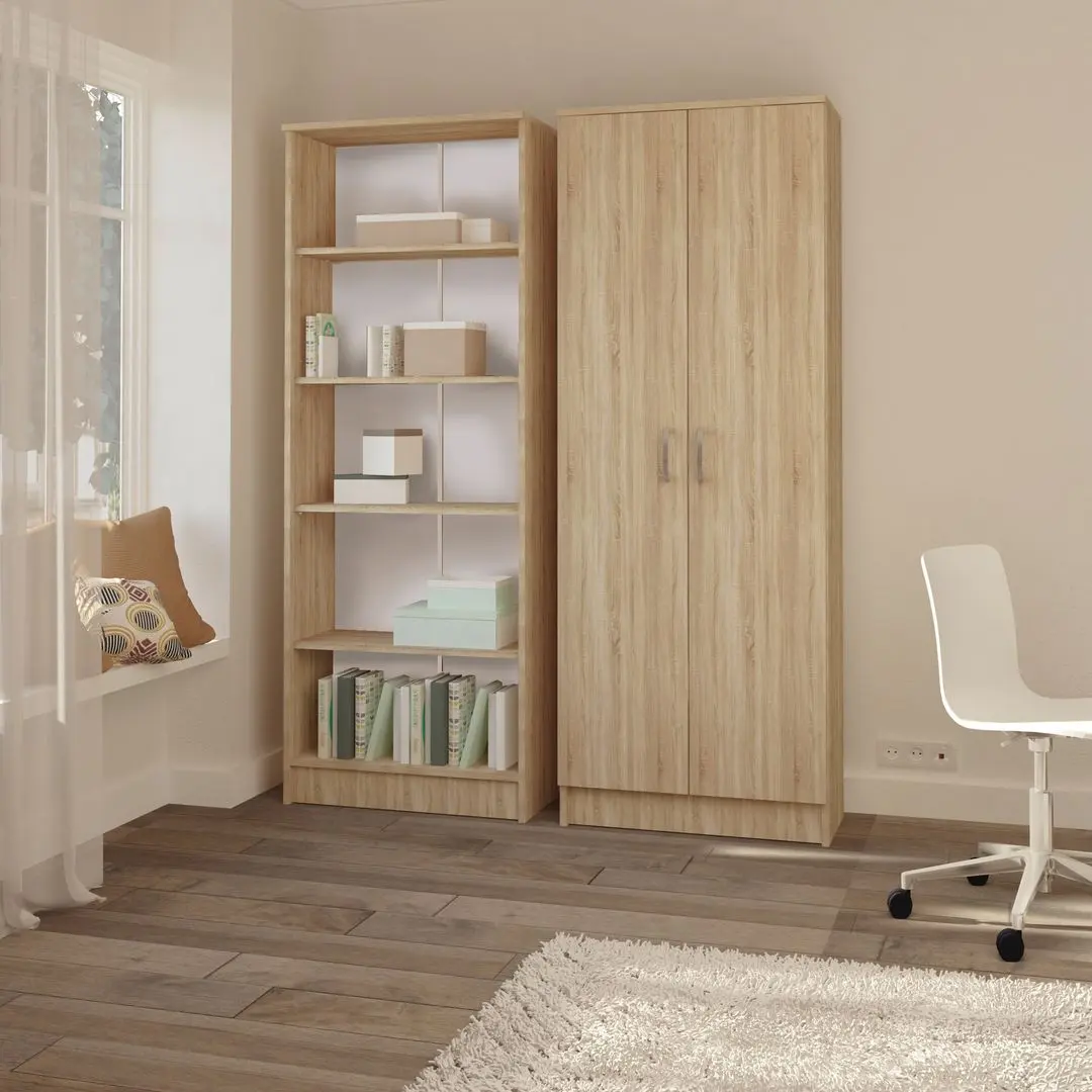 Стеллаж Haaus Flint 4 полки (Sonoma Oak) - 2