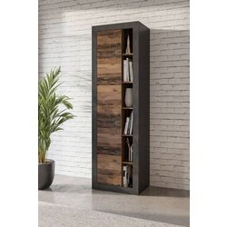 Книжный шкаф Helvetia Zena Nr.05 1D Left/Right (Matera/Old Style Mix Planked-Old Wood) Thumb