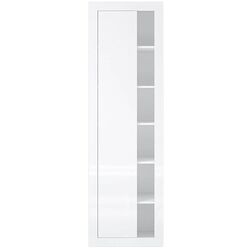 Книжный шкаф Helvetia Zena Nr.05 1D Left/Right (White/White Gloss) Thumb