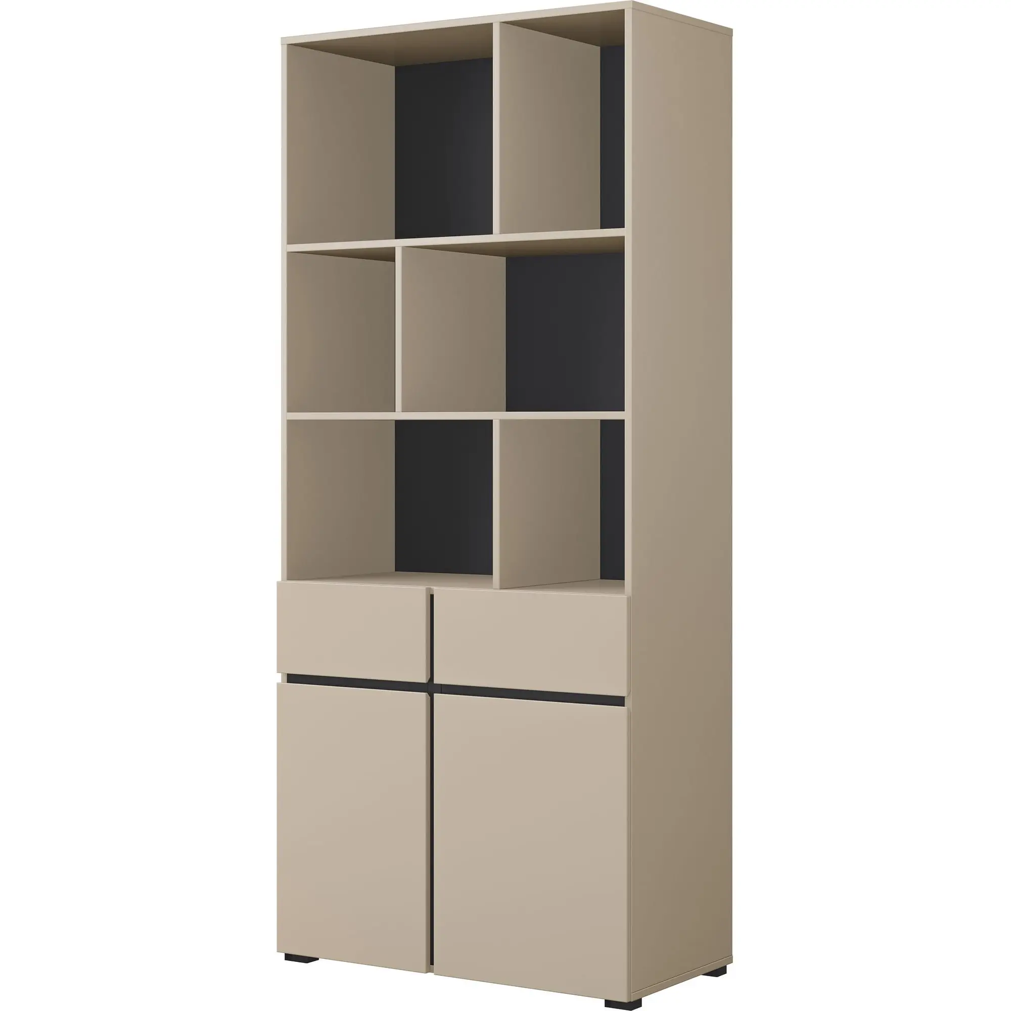 Комбинированный шкаф Helvetia Cross 24CWMY87 (Congo/Black) - 2