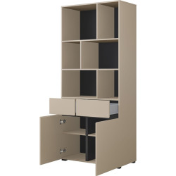 Комбинированный шкаф Helvetia Cross 24CWMY87 (Congo/Black) Thumb