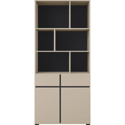 Комбинированный шкаф Helvetia Cross 24CWMY87 (Congo/Black) Thumb