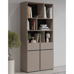 Комбинированный шкаф Helvetia Cross 24CWMY87 (Congo/Black) Thumb