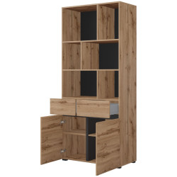 Dulap combinat Helvetia Cross 24N6MY87 (Wotan Oak/Black) Thumb