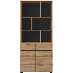 Dulap combinat Helvetia Cross 24N6MY87 (Wotan Oak/Black) Thumb