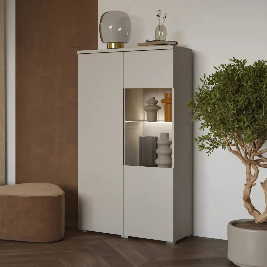 Комбинированный шкаф Helvetia Modo 24KSOJ44 (Cashmere) - 5