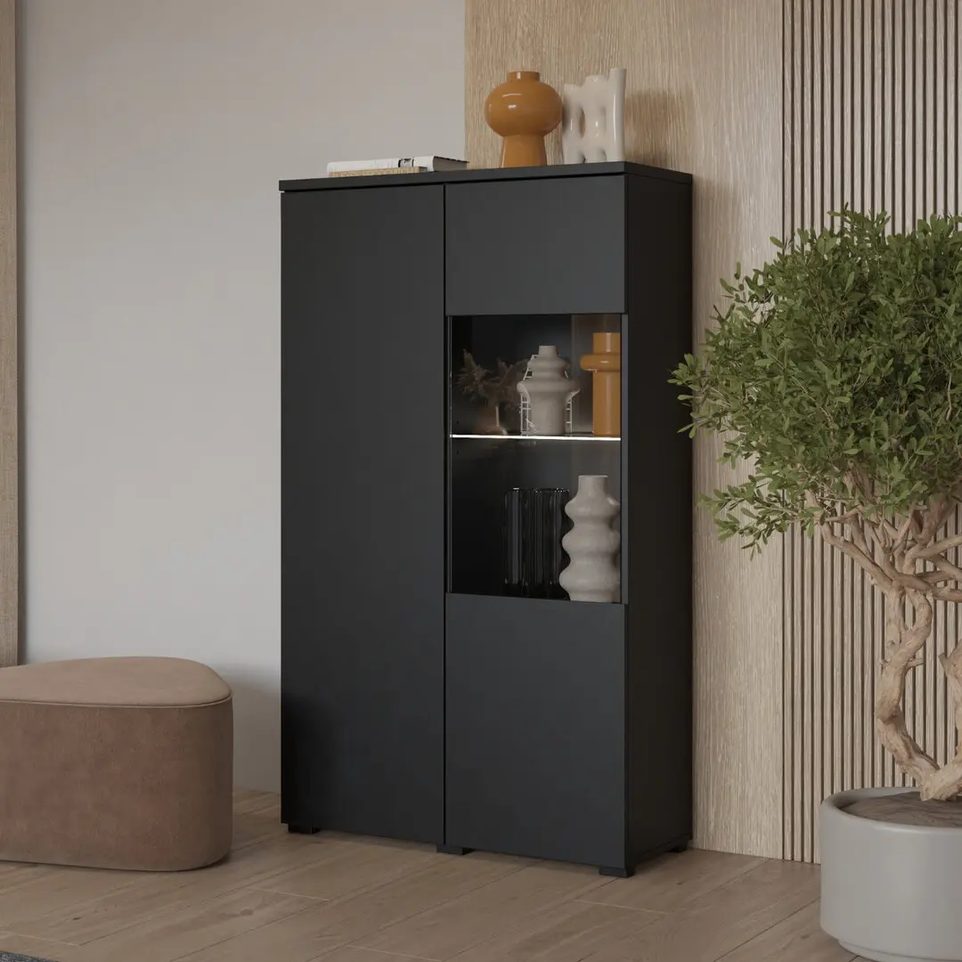 Dulap combinat Helvetia Modo 24W3OJ44 (Black)