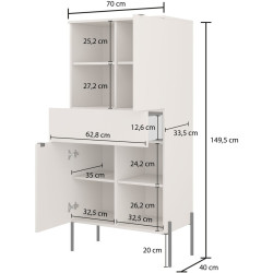 Dulap combinat Helvetia ORE 24LGOG42 (Lindberg Oak) Thumb
