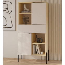 Dulap combinat Helvetia ORE 24LKOG42 (Lindberg Oak/Cashmere)