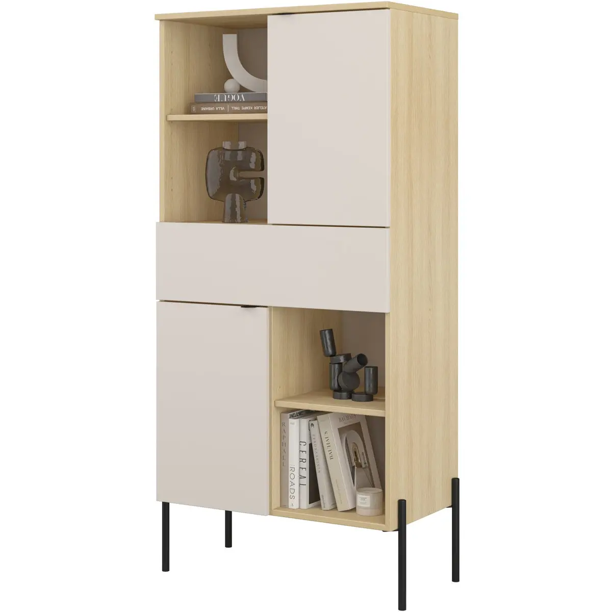 Dulap combinat Helvetia ORE 24LKOG42 (Lindberg Oak/Cashmere) - 4