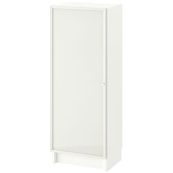 Dulap mic Ikea Billy/Hogbo cu uși sticla 80x30x106 (Alb)