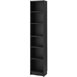 Bibliotecă Ikea Billy/Hogbo usi sticla 40x30x202 (Negru Aspect Stejar) Thumb