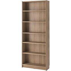 Bibliotecă Ikea Billy/Oxberg 2 usi panou-sticla/2 usi sticla 160x30x202 (Aspect Stejar) Thumb