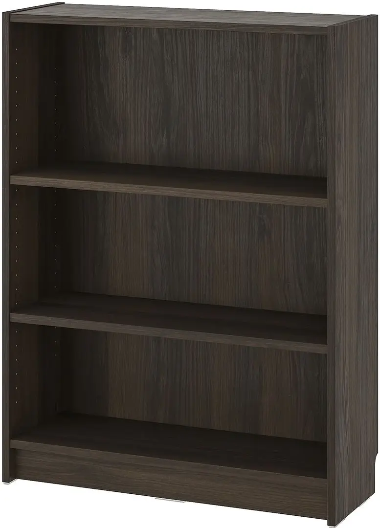 Bibliotecă Ikea Billy/Oxberg usi/rafturi deschise 240x30x106 (Maro inchis Aspect Stejar)