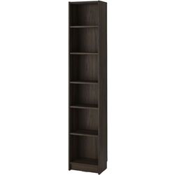 Bibliotecă Ikea Billy/Oxberg usi panou-sticla 120x30x202 (Maro inchis Aspect Stejar) Thumb