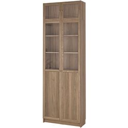 Bibliotecă Ikea Billy/Oxberg usi panou-sticla 80x30x237 (Aspect Stejar) Thumb