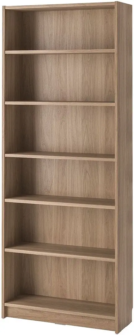 Bibliotecă Ikea Billy/Oxberg usi panou-sticla 80x30x237 (Aspect Stejar)