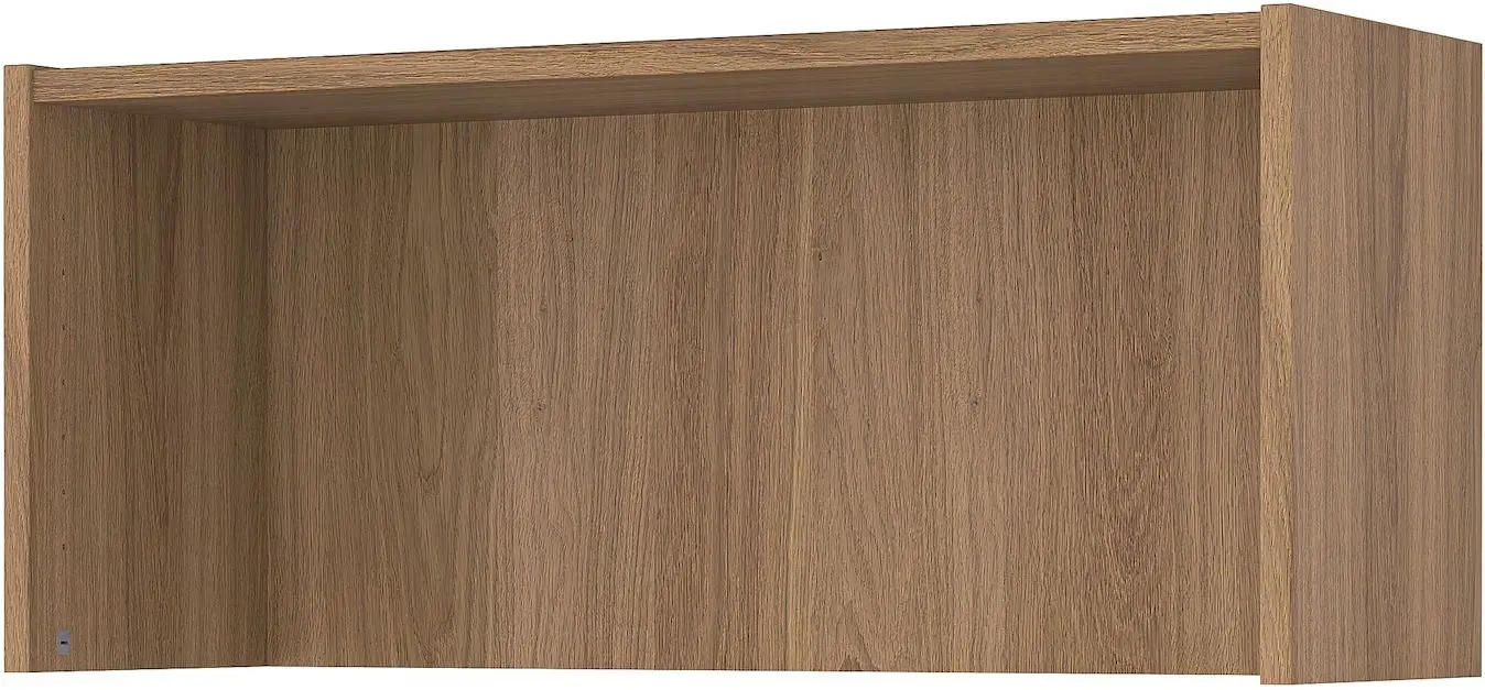 Bibliotecă Ikea Billy/Oxberg usi panou-sticla 80x30x237 (Aspect Stejar)