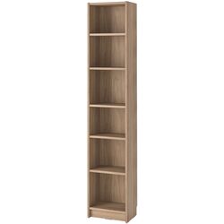 Bibliotecă Ikea Billy/Oxberg usi panou-sticla/usi sticla/unitate suplimentara 120x30x237 (Aspect Stejar) Thumb