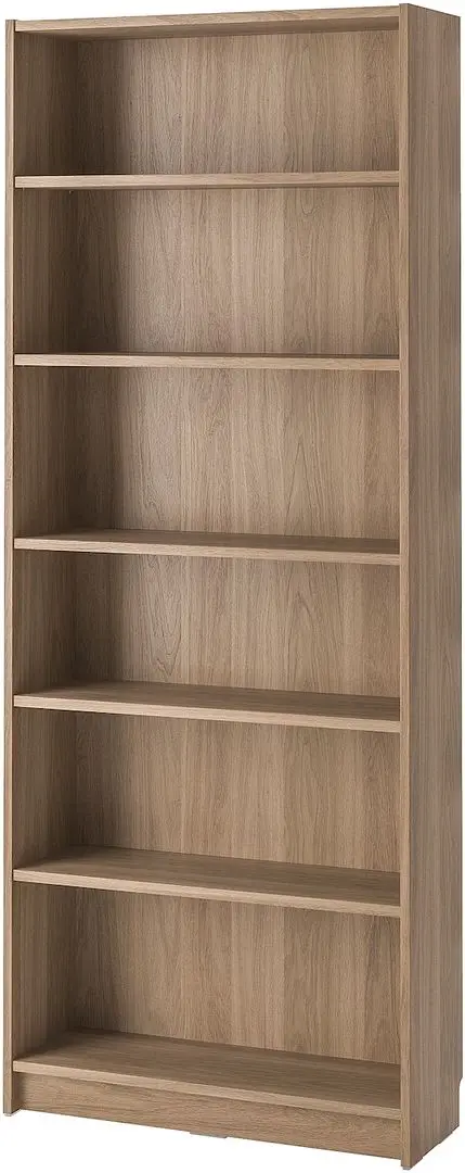 Bibliotecă Ikea Billy/Oxberg panou/usi panou-sticla/rafturi deschise 160x30x202 (Aspect Stejar)