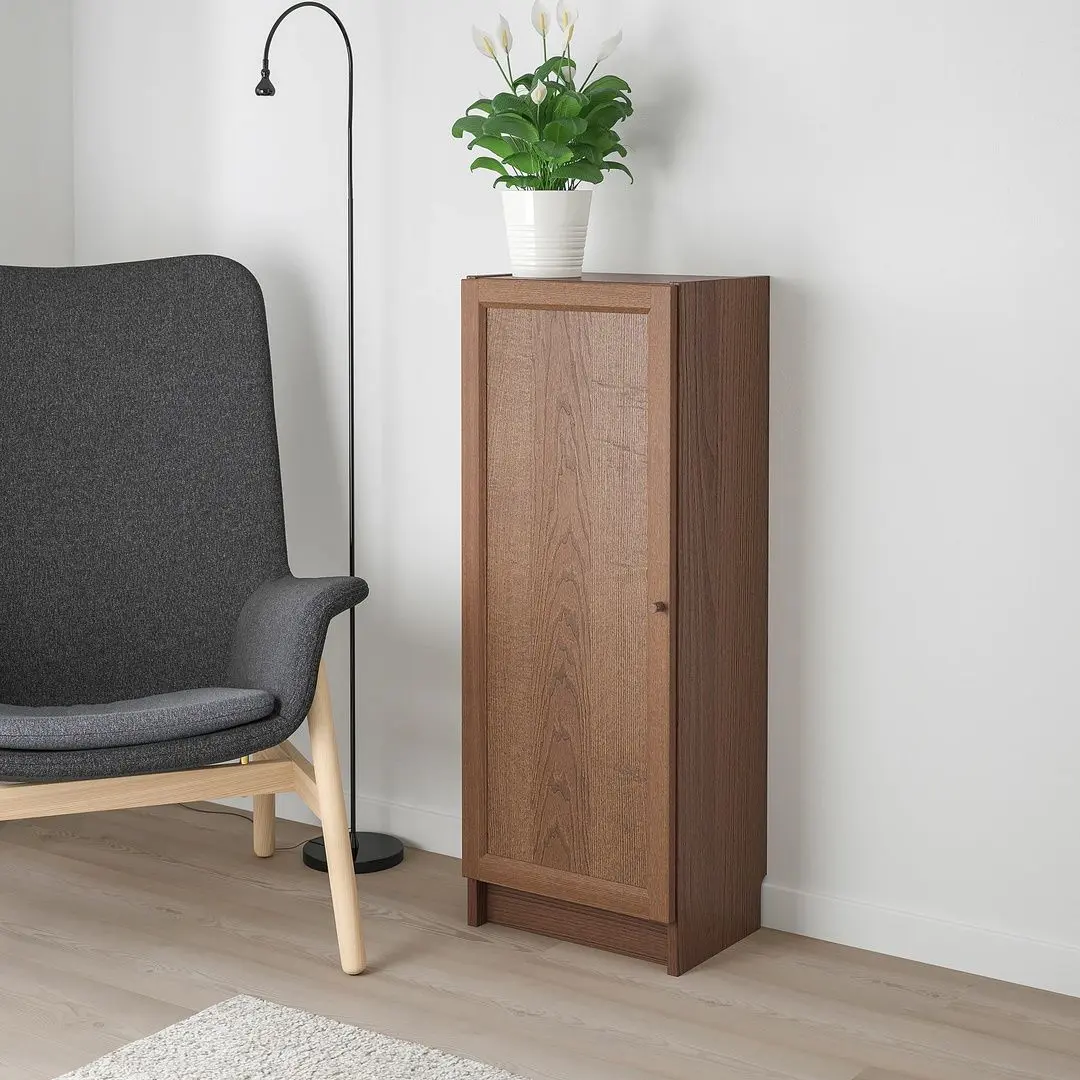 Dulap Ikea Billy/Oxberg 40x30x106 (Furnir Frasin/Alb) - 4