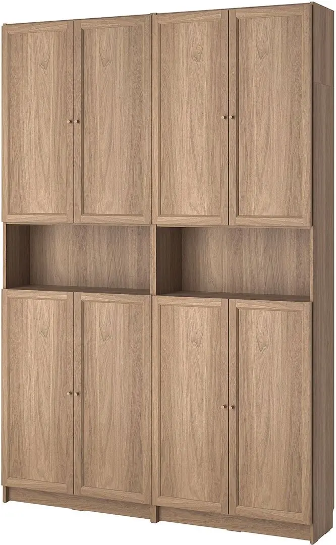 Bibliotecă Ikea Billy/Oxberg extensie inalta/usi 160x30x237 (Aspect Stejar)