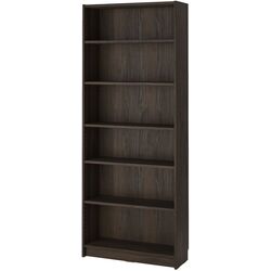 Bibliotecă Ikea Billy/Oxberg extensie inalta/usi 160x30x237 (Maro inchis Aspect Stejar) Thumb
