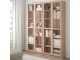 Biblioteca Ikea Billy/Oxberg usi sticla 160x30x202 (Furnir Stejar/Alb)