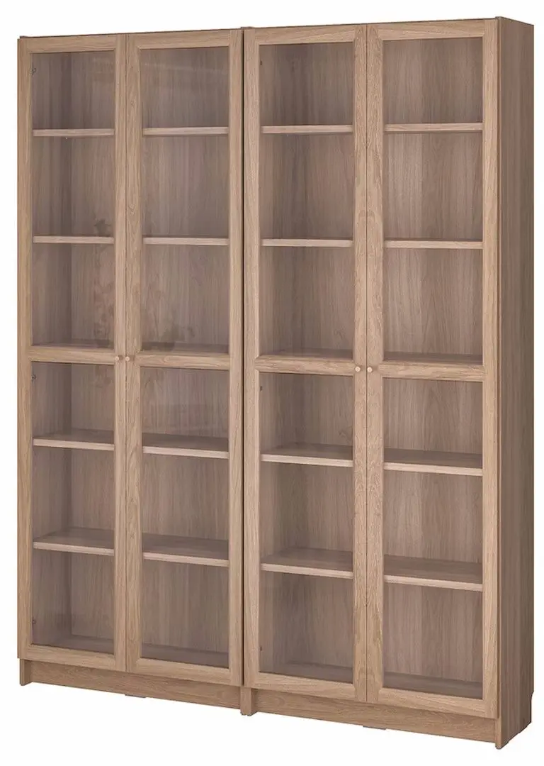 Biblioteca Ikea Billy/Oxberg usi sicla 160x30x202 (Aspect Stejar)