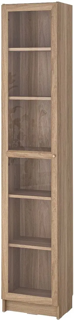 Bibliotecă Ikea Billy/Oxberg usi sticla 40x30x202 (Aspect Stejar)