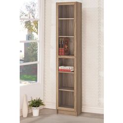 Книжный шкаф Ikea Billy/Oxberg стеклянные дверцы 40x30x202 (Имитация Дуба)