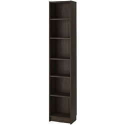 Bibliotecă Ikea Billy/Oxberg usi sticla 40x30x202 (Maro inchis Aspect Stejar) Thumb
